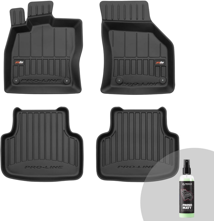 FROGUM ProLine 3D Gummimatten Exklusiven Auto Fussmatten Autofussmatten für Skoda Octavia III 12-19,