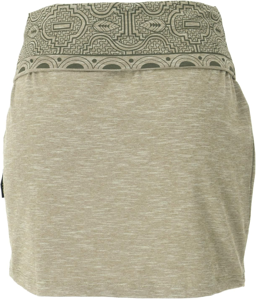 GURU SHOP Minirock aus Bio-Baumwolle, Organic Yoga Rock, Damen 38 Helles Olivgrün, 38 Helles Olivgrü