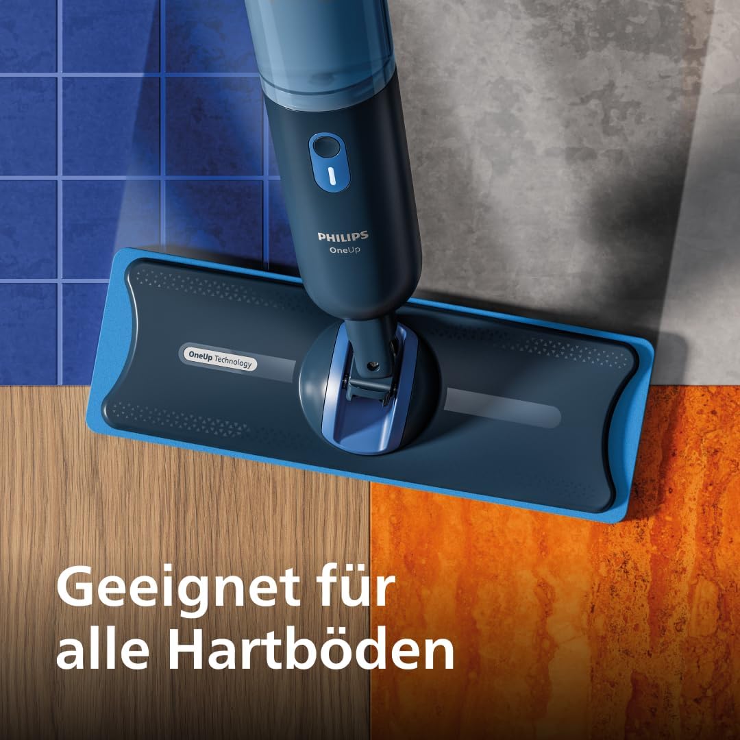 Philips OneUp Original Reinigungspad Einzelpack – Für empfindliche Hartböden, saugt Schmutzwasser au