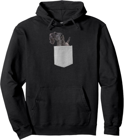 Dog in Your Pocket Kerry Blue Terrier Pullover Hoodie