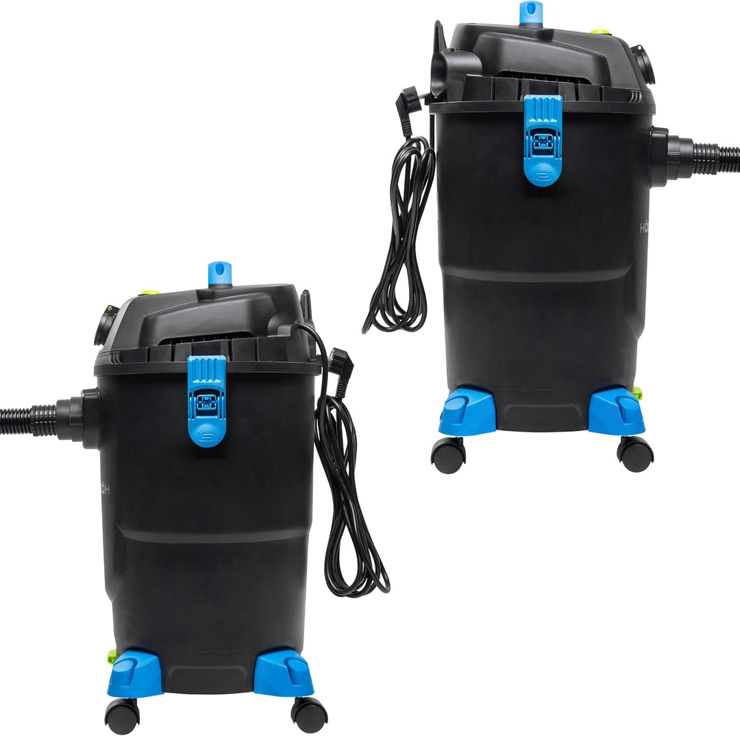 Högert Technik Nass- & Trockensauger, 30 L, 1200 W, antistatischer Schlauch, Blasfunktion, Steckdose