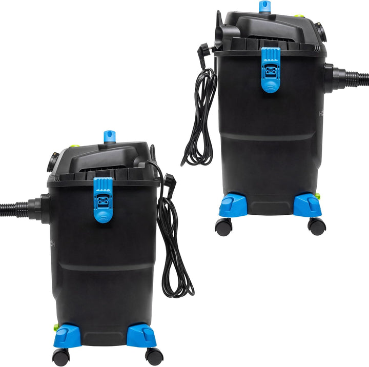 Högert Technik Nass- & Trockensauger, 30 L, 1200 W, antistatischer Schlauch, Blasfunktion, Steckdose