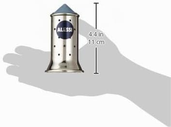 Alessi Salzstreuer, Blau, Edelstahl, 6.5 x 7 x 24 cm, Blau
