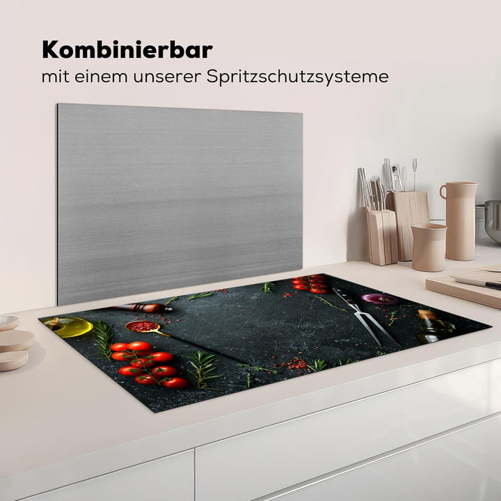 Herdabdeckplatte 90x52 cm Einteilig Herdabdeckung Abdeckplatte für Ceranfeld Abdeckung Induktionskoc