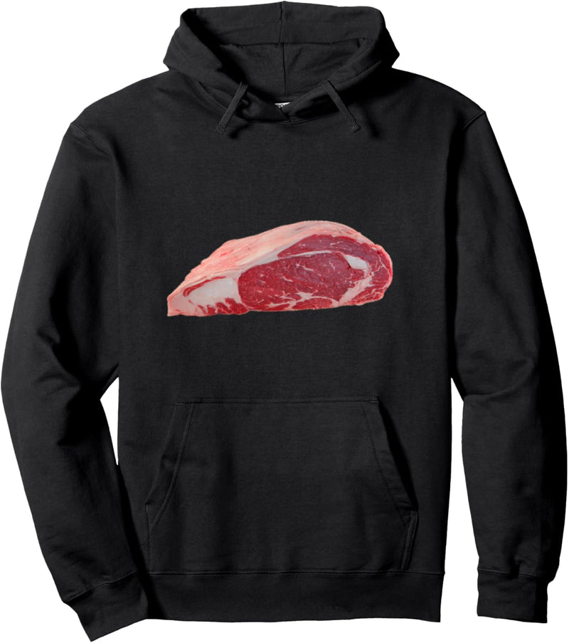 Rohes Ribeye-Steak Pullover Hoodie