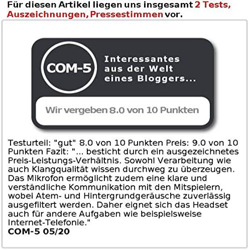 Mod-it Gaming Kopfhörer: Beleuchtetes Gaming-Headset mit Kabelfernbedienung & Mikrofon-Schalter (Gam