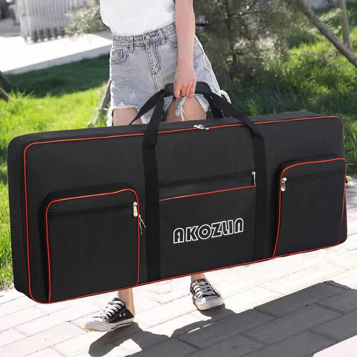 AKOZLIN 49/61/76/88 Slim/88 Key Keyboard Case Electric Piano Keyboard Bag Portable Keyboard Gig Bag