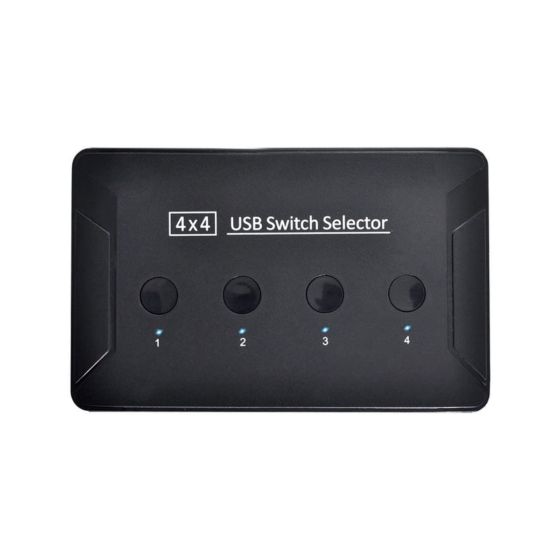 cablecc KVM USB 3.0 Switch Selector 4 Port PCs Sharing 4 Geräte für Tastatur Maus Scanner Drucker, B