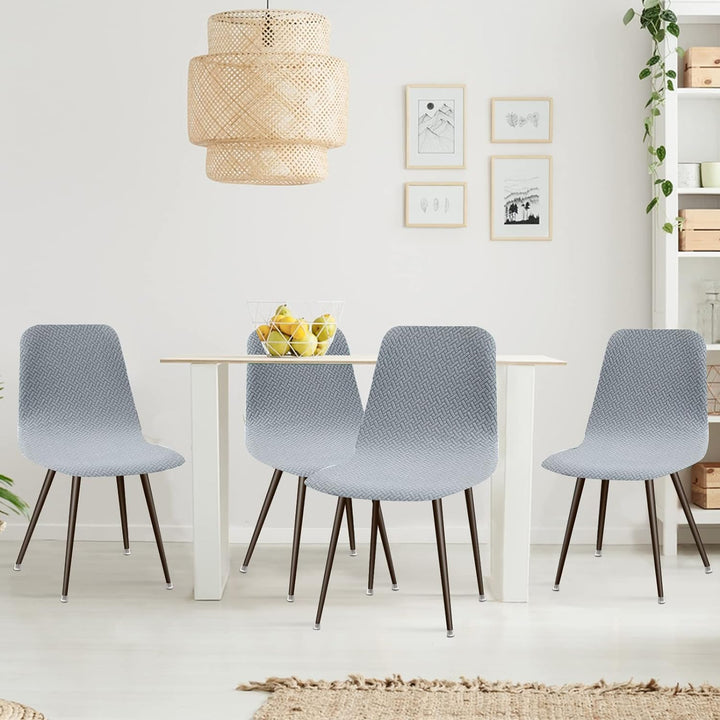 Lydevo Stuhlhussen 4er Esszimmer Strech Stuhlhussen für Esszimmerstühle Universal Waschbar Bezug Stu