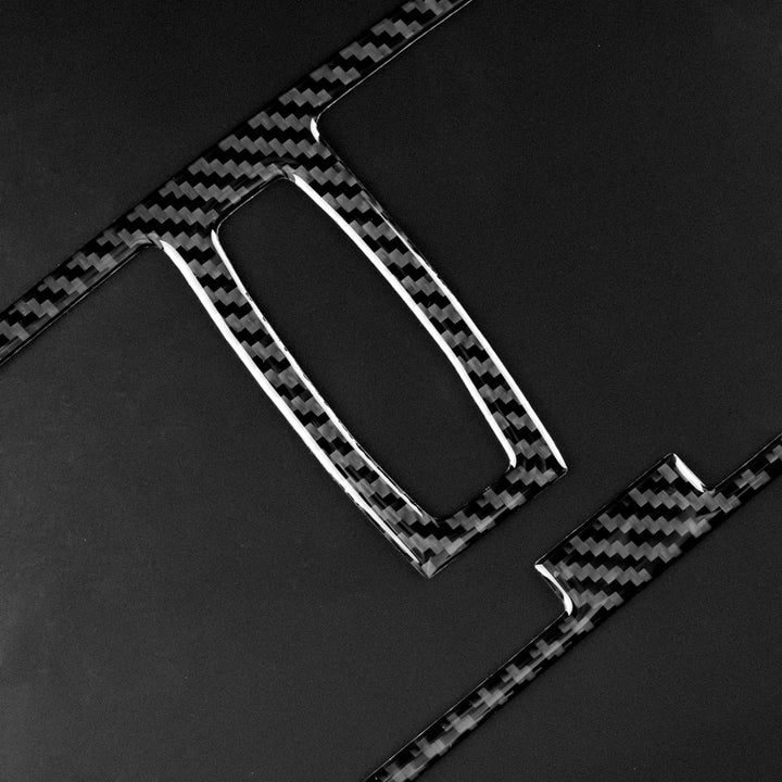 KUNGKIC Auto Zentralsteuerung Luftauslassrahmen Entlüftung Panel Kohlefaser Aufkleber Dekorative Inn