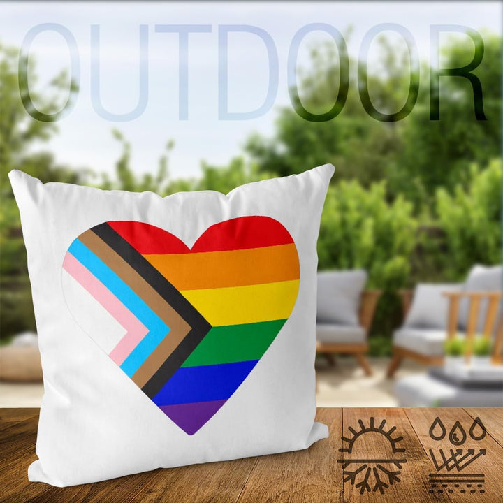 VOID Pride LGBTQ Herz Kissenbezug Kissenhülle Polyester wasserfest Outdoor Indoor, Kissen Grösse:50
