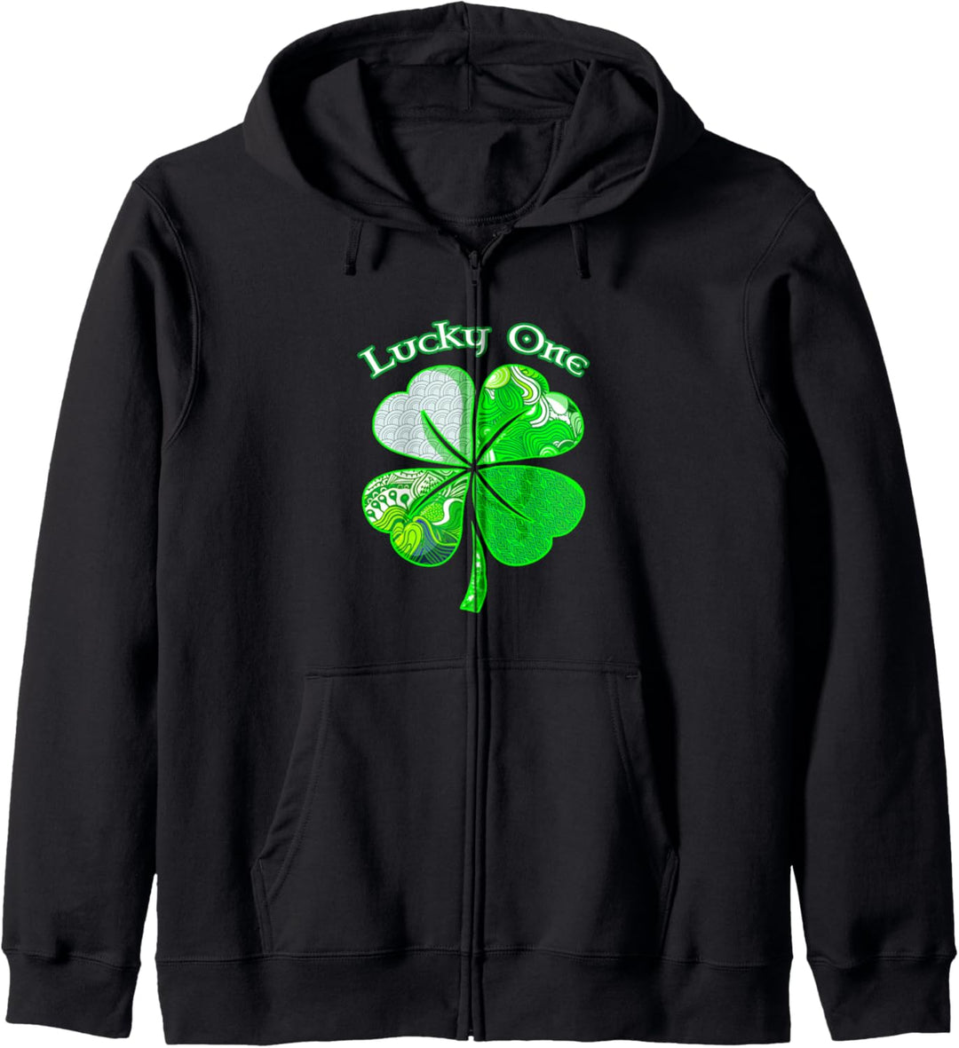 Lucky One Clover St Patricks Day grünes Kleeblatt Kapuzenjacke