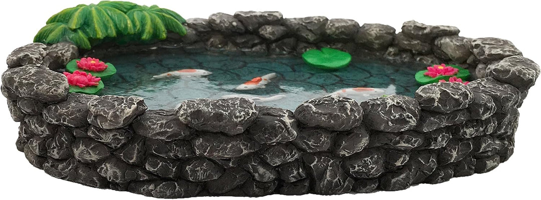 KOI Miniaturteich – Koiteich für einen Feengarten. Ein Miniaturteich für einen Miniaturfeengarten un