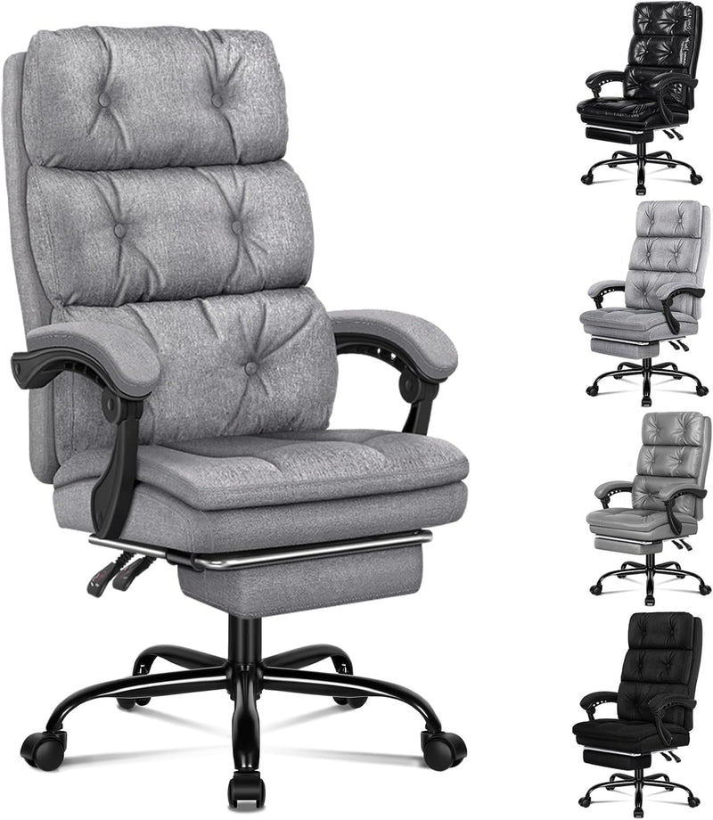 ALFORDSON Bürostuhl, zweischichtiger Schreibtischstuhl mit 150° Neigung und 360° Drehung, Drehstuhl
