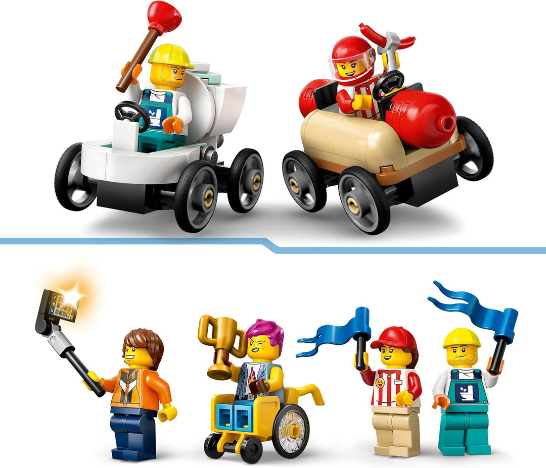 LEGO City Keine Limits: Seifenkistenrennen mit Rampe - Bauspielzeug für Jungen und Mädchen ab 6 Jahr