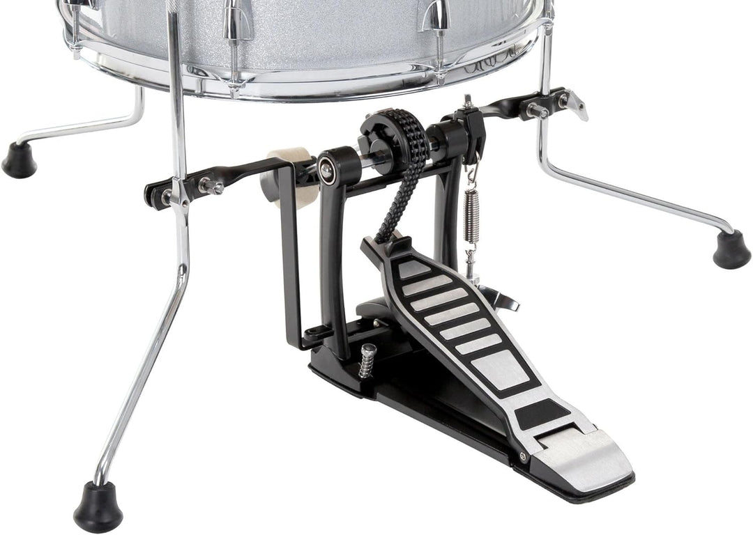 XDrum Club Drumset Cocktail Schlagzeug (inkl. Becken, Cowbell, Drumsticks und Stimmschlüssel) Silver