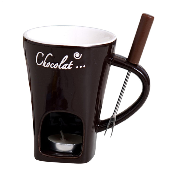 Schokoladen Fondue Tassen 130 Ml Schokofondue Tasse Keramik Mit Gabel Tasse Zum Schokolade Schmelzen
