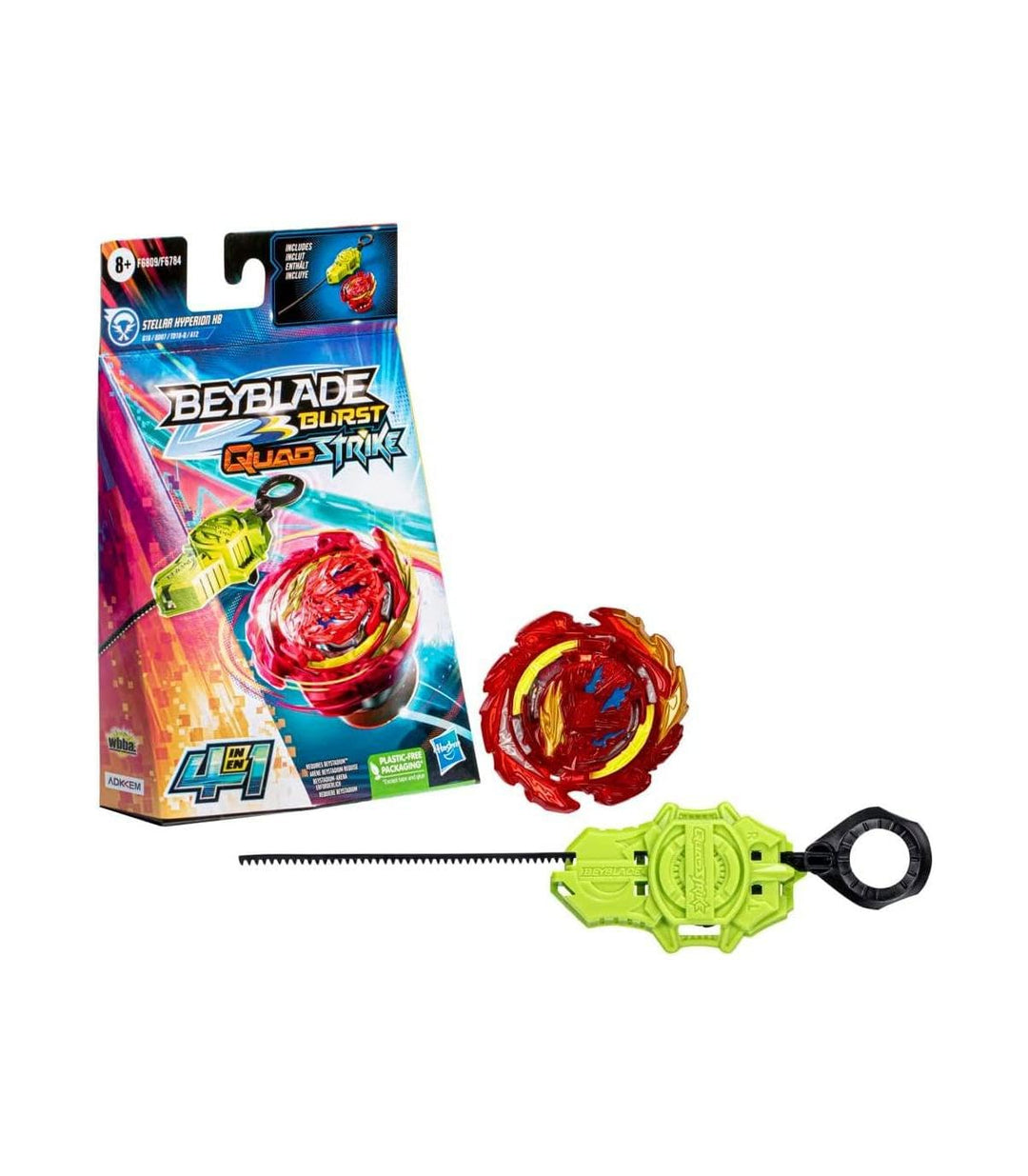 Beyblade Burst QuadStrike Stellar Hyperion H8 Kreisel Starter Pack, Battle Kreisel Spielzeugset mit