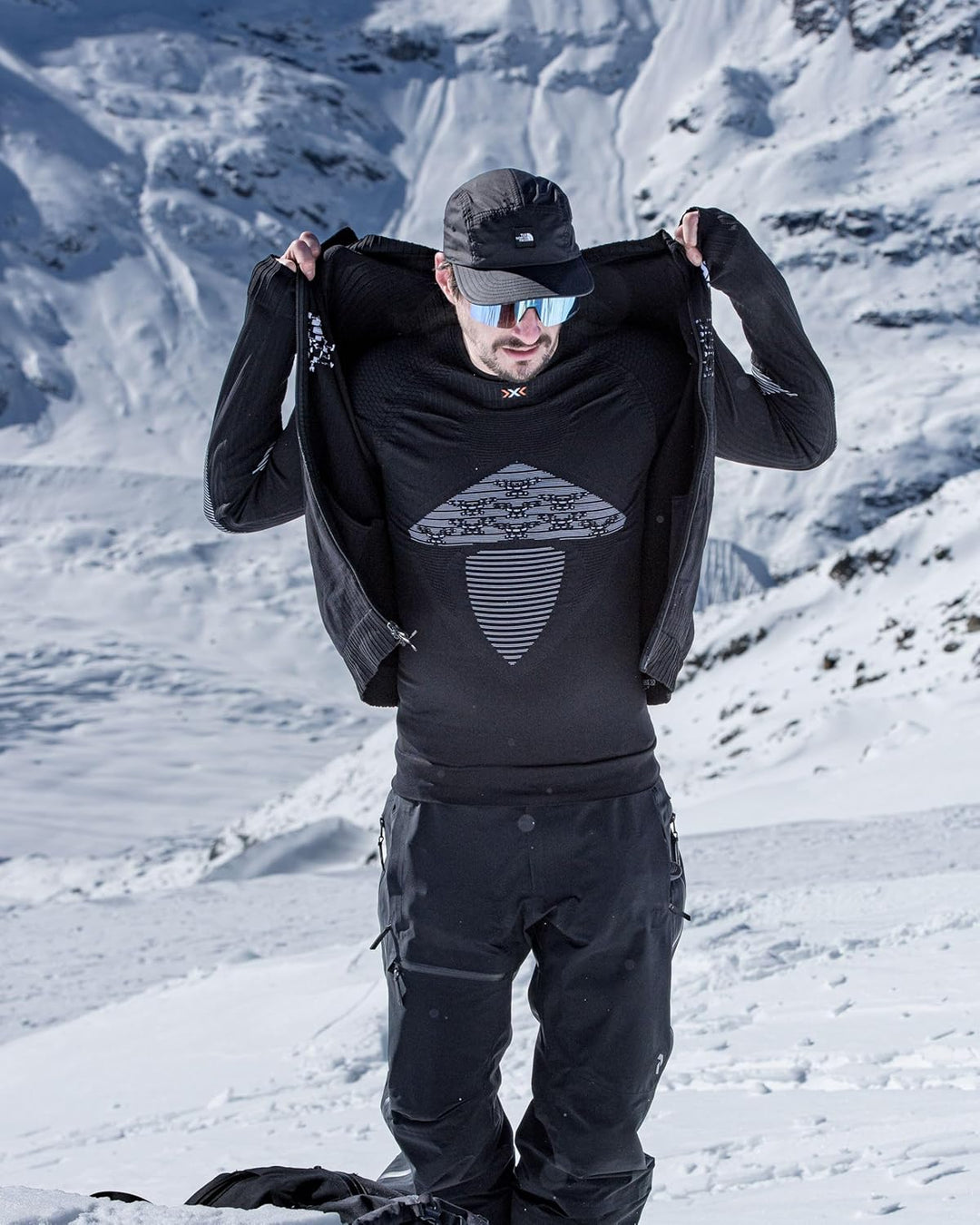 X-Bionic Herren T-Shirt Pl-Energizer M Opal Black/Arctic Wh, M Opal Black/Arctic Wh