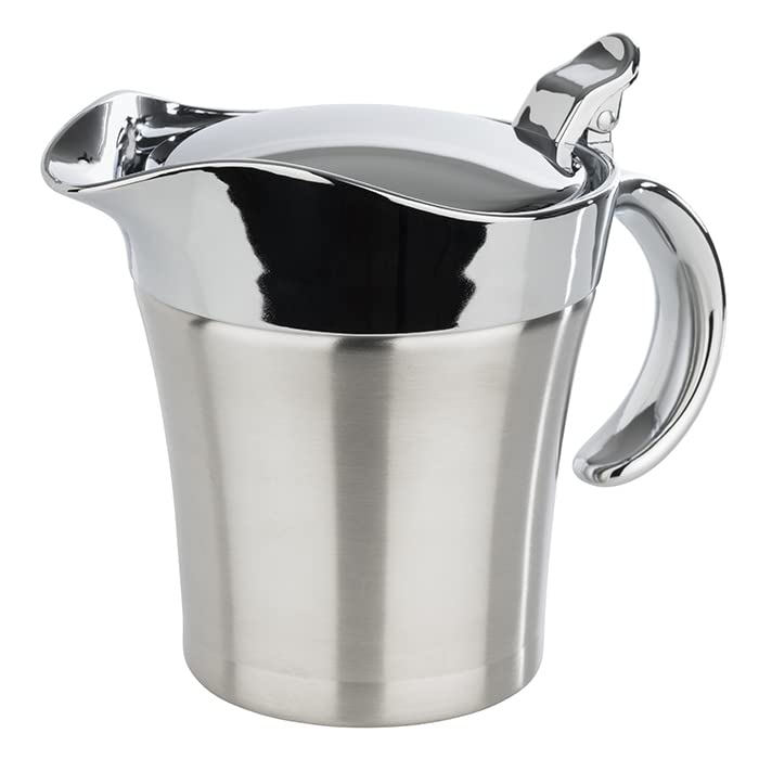 APS 40207 Doppelwandig isolierte Sauciere mit Klappdeckel, 19 x 12,5 x 13 cm, 0,4 ltr &amp; IBILI Saucie