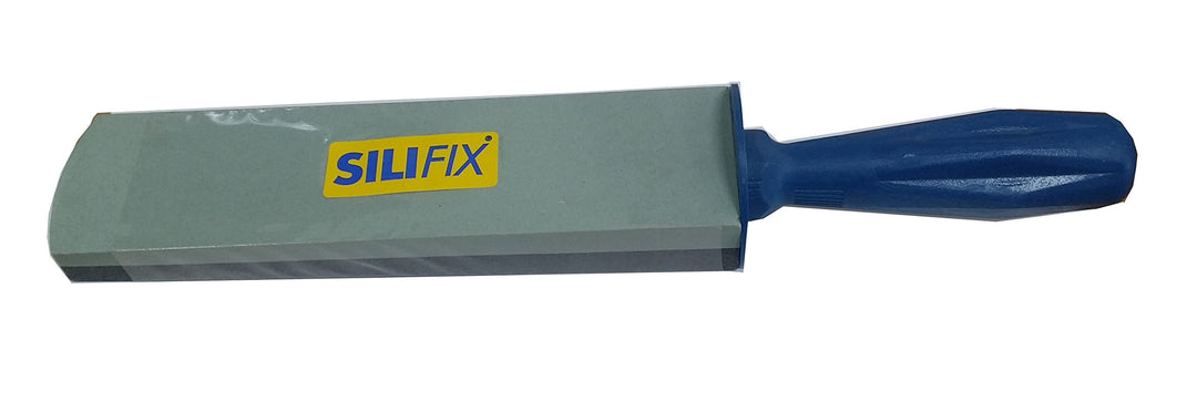 SILIFIX Abziehstein kombiniert mit Griff von Zische - FEPA Körnung 320/120 - Siliciumcarbid
