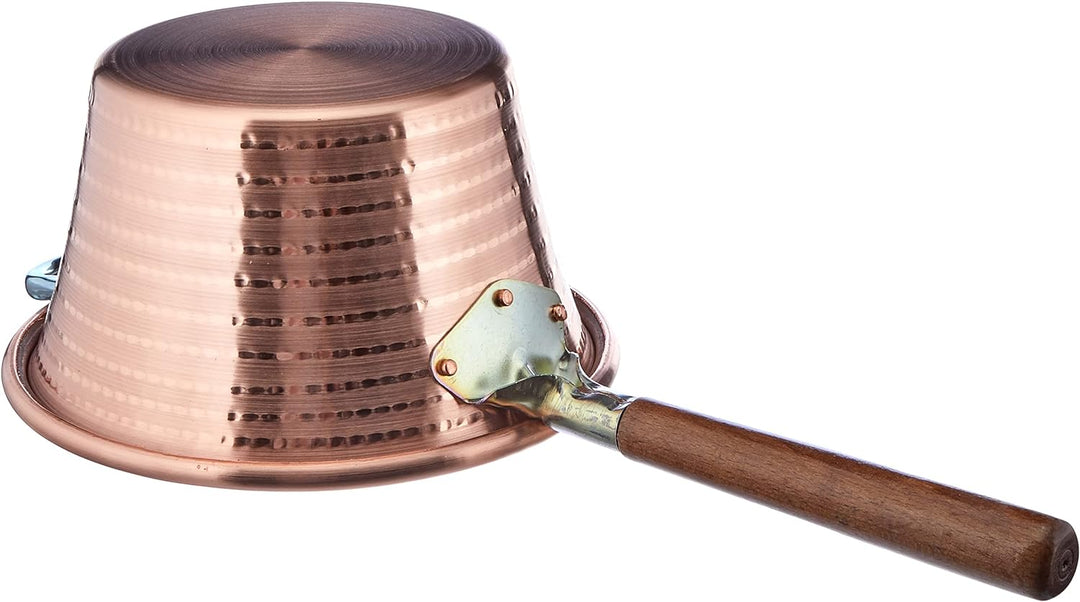 Pentole Agnelli Family Cooking Kessel in Kupfer, mit Griff aus Holz 26 cm Kupferfarben, 26 cm