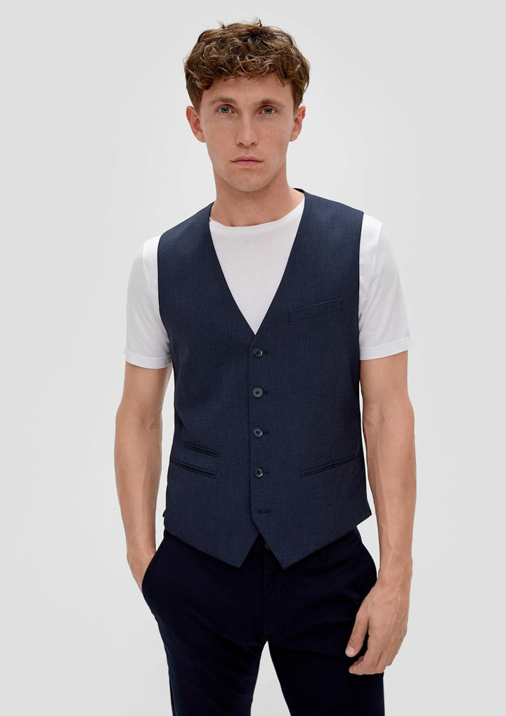 s.Oliver Herren Weste 46 Blau, 46 Blau