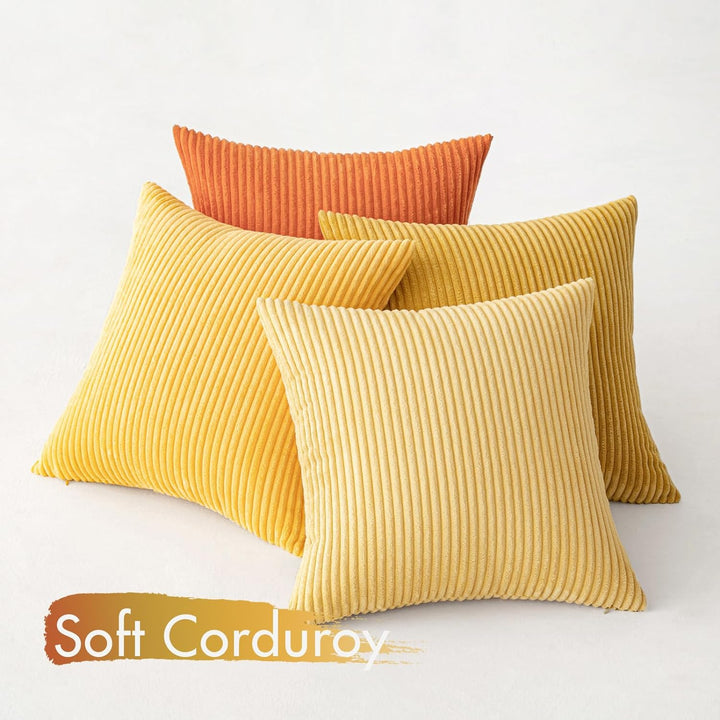 MIULEE 4er Set Samt Kissenbezug Kissenhülle Kopfkissenbezug Dekorative Dekokissen Couchkissen Deko B