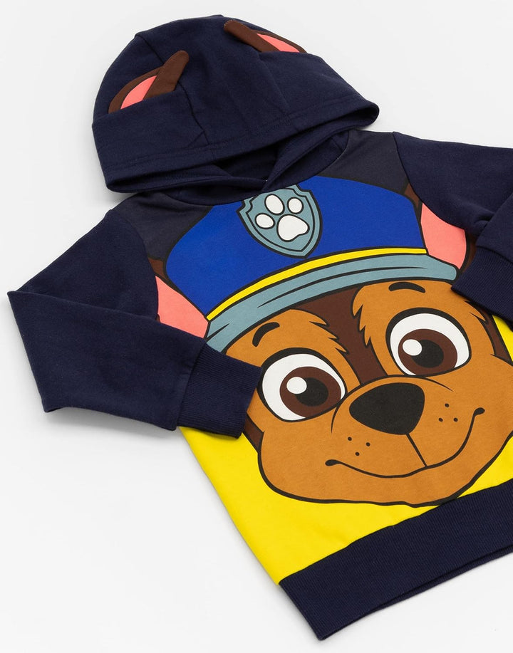 PAW PATROL Kids Hoodie Chase Marshall Skye Everest ODER Rubble 3D Ohren Pullover 4-5 Jahre Chase, 4-
