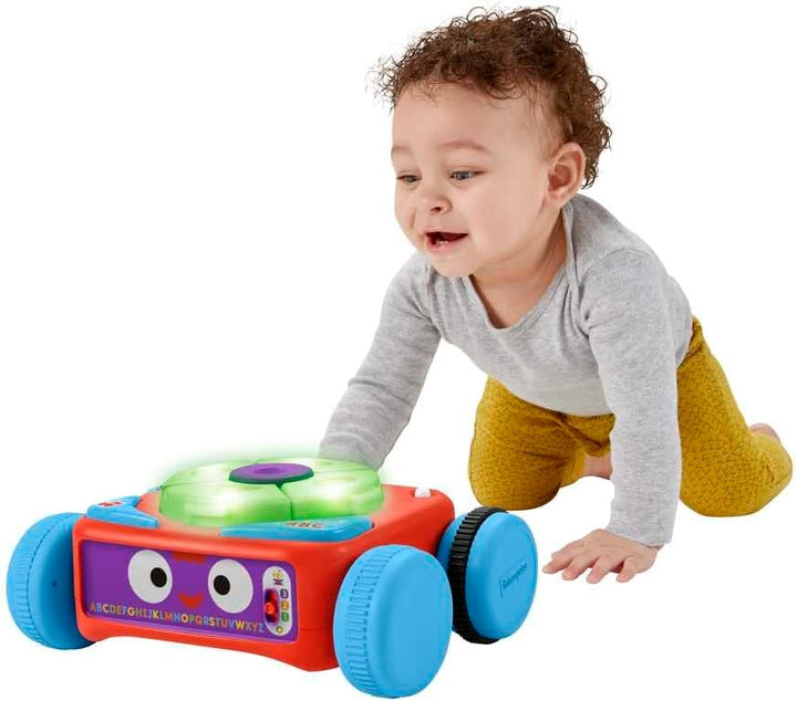Fisher-Price 4-in-1 Lernroboter Linus für Babys und Kleinkinder, Spielzeug ab 6 Monaten, Version: Fr