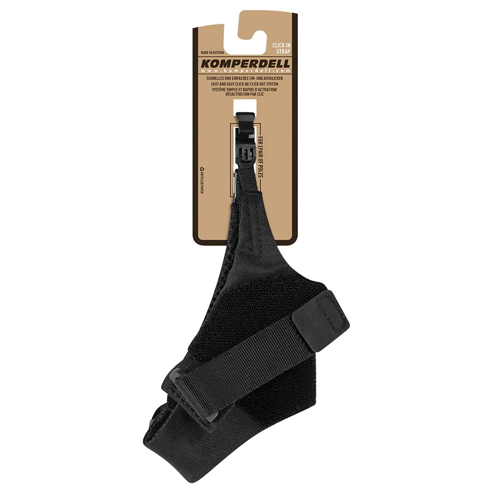 Komperdell Nordic Walking Strap Click-In 2.0 Schlaufe Schwarz L, Schwarz L