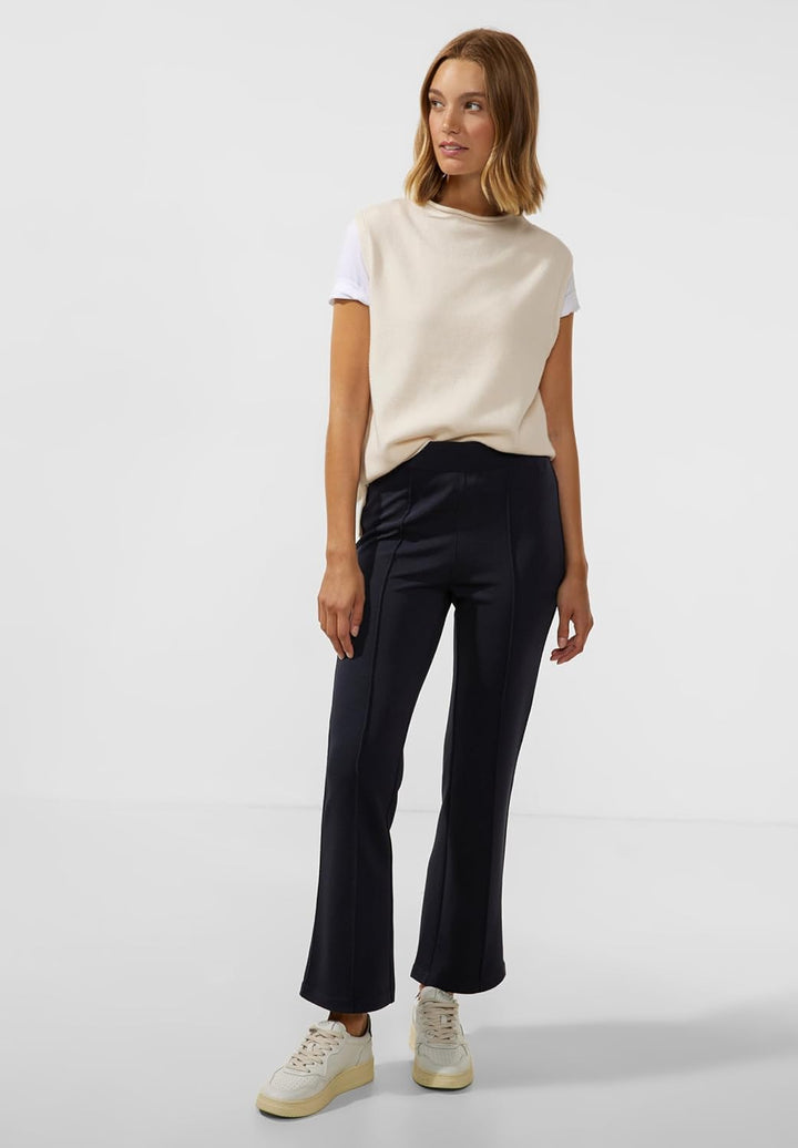 Street One Damen Bootcut Hose 40W / 28L Deep Blue, 40W / 28L Deep Blue