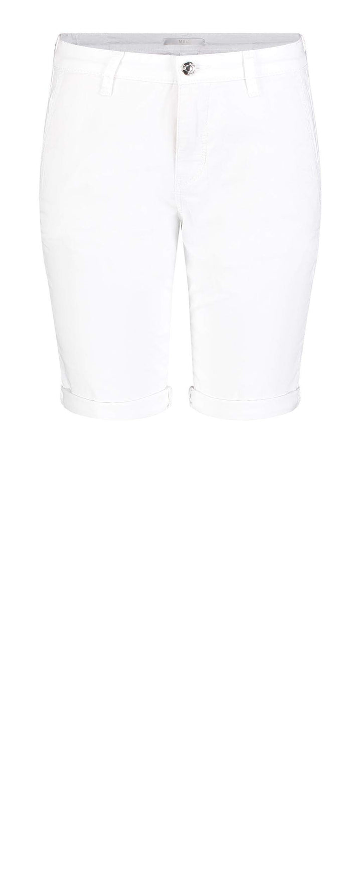 MAC Jeans MCA Damen Chino Shorts per Pack Weiss (White 010), W44(Herstellergrösse: 44/09)