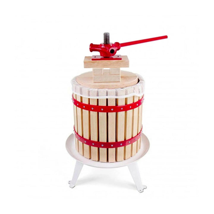 Wein selber machen Set Maxi Rotwein - Fruchtwein Set mit 12 Liter Obstpresse, 2x 30L Gärbehälter und