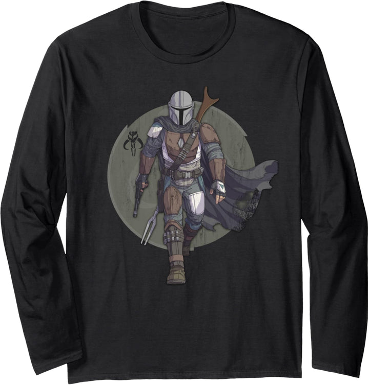 Star Wars The Mandalorian Hero Pose Langarmshirt