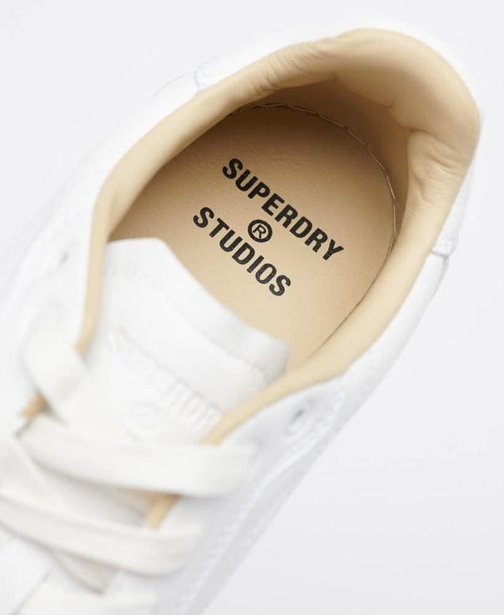 Superdry Herren Premium Sleek Trainer Sneaker 42 EU Weiss, 42 EU Weiss