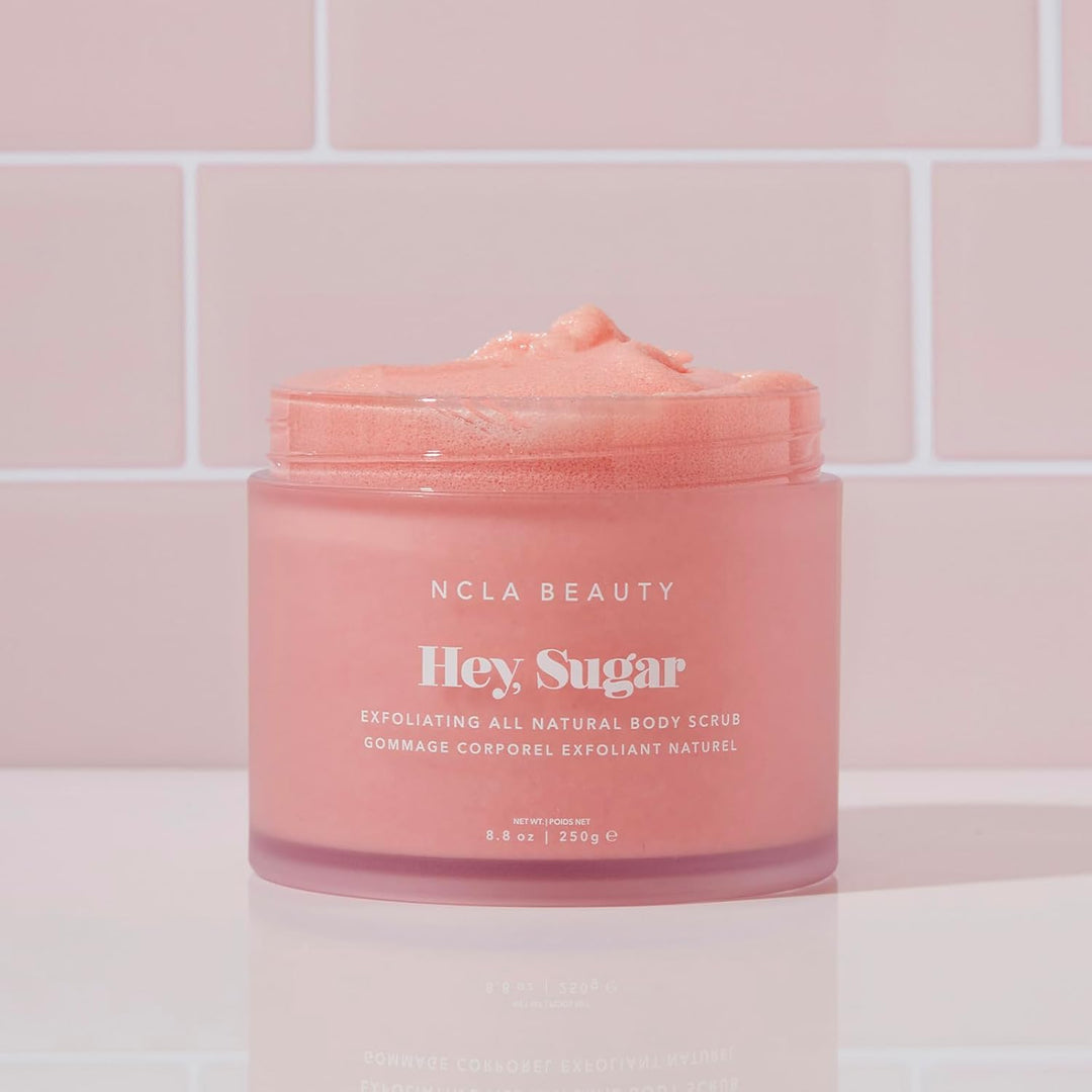 NCLA Beauty Hey Sugar All Natural Body Scrub - Feuchtigkeitsspendendes Zuckerpeeling - Sheabutter Ka