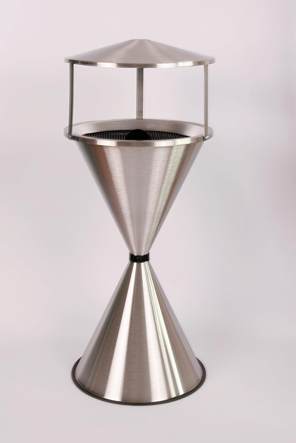 Standaschenbecher Diabola mit Dach 71x40 cm, Edelstahl, Marke: Szagato, Made in Germany (Ascher, Sta