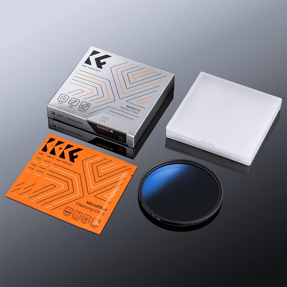 K&F Concept K-Serie Pro 37mm Slim Zirkularer Polfilter Polarisationsfilter CPL Filter Cirkular Polfi