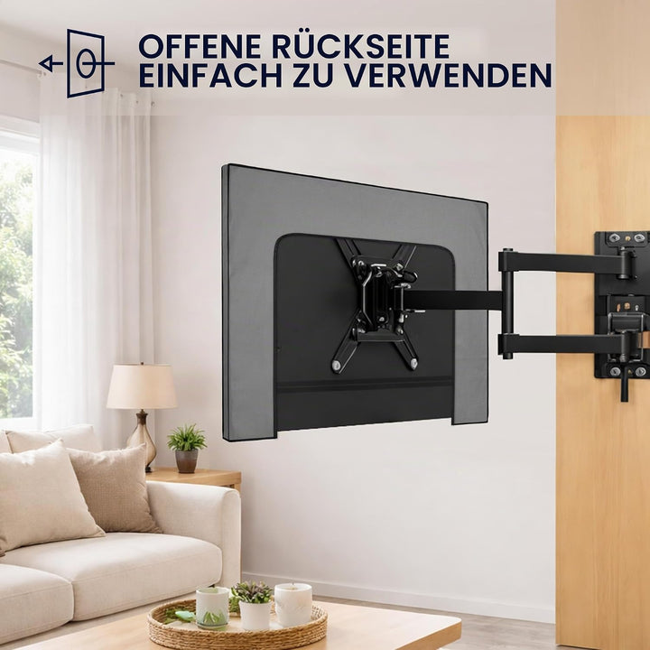 kwmobile 75" TV Abdeckung Indoor - Fernseher Hülle Bildschirmschutz Abdeckung - TV Bildschirm Staubs