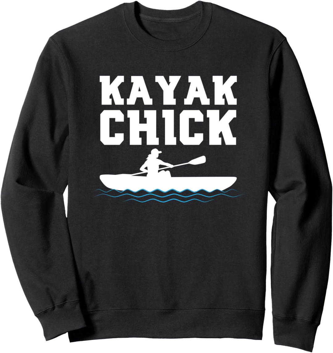 Kajak Kanu Frauen Paddlerin Geschenk für Kanutin Sweatshirt