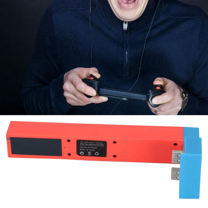 Sxhlseller Game Adapter, für Wired Controller Gamepad, für NSW Game Console, 4 Ports Adapter mit 2 U