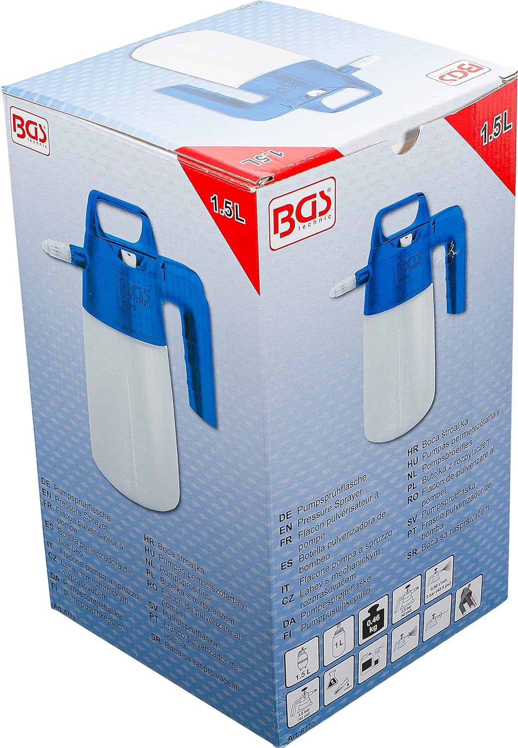 BGS 6770 | Pumpsprühflasche | 1,5 l, Pumpsprühflasche