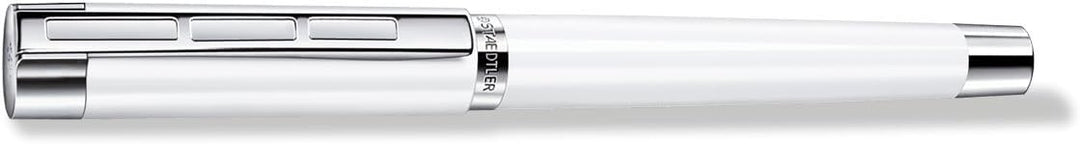 STAEDTLER Initium Resina Füllhalter, weisses Edelharz, M, Made in Germany, mit edler Geschenkverpack