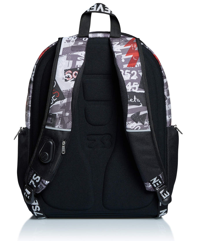 Seven Rucksack, Backpack für Schule, Uni & Freizeit, Geräumige Schultasche für Teenager, Mädchen, Ju