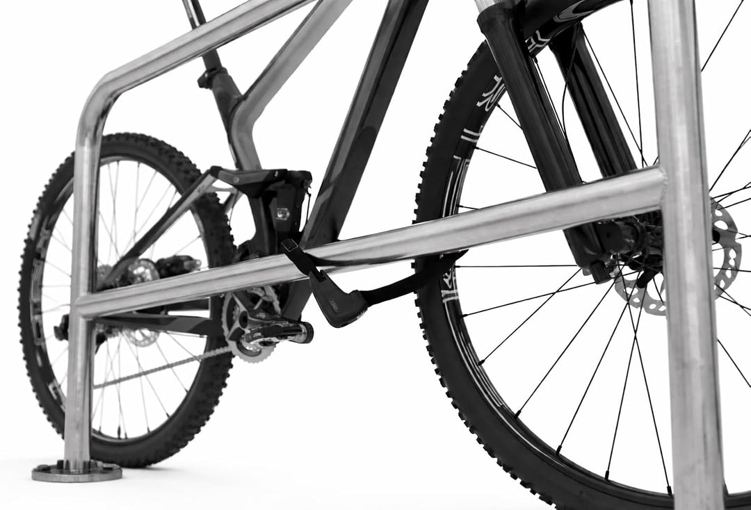 Anlehnbügel 9241 | 2000mm | mit Knierohr | Fahrradständer für 2 Fahrräder | Aufdübeln | Anlehnbügel
