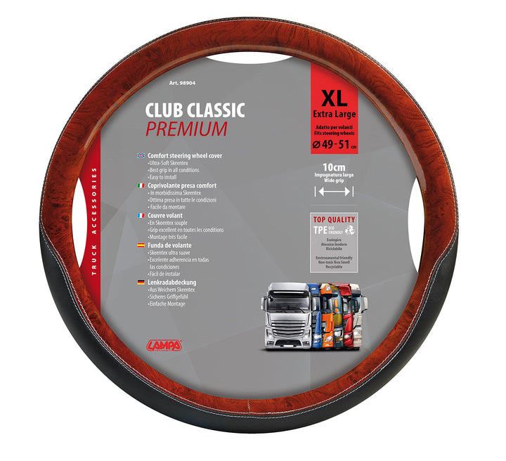 Lampa 98904 Lenkradbezug Club Classic Premium XL