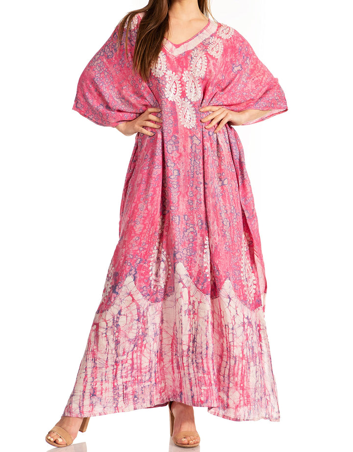 Sakkas Tacy Frauen Casual Boho Sommer Maxikleid Kaftan Kaftan Vertuschung LougeWear Einheitsgrösse 1