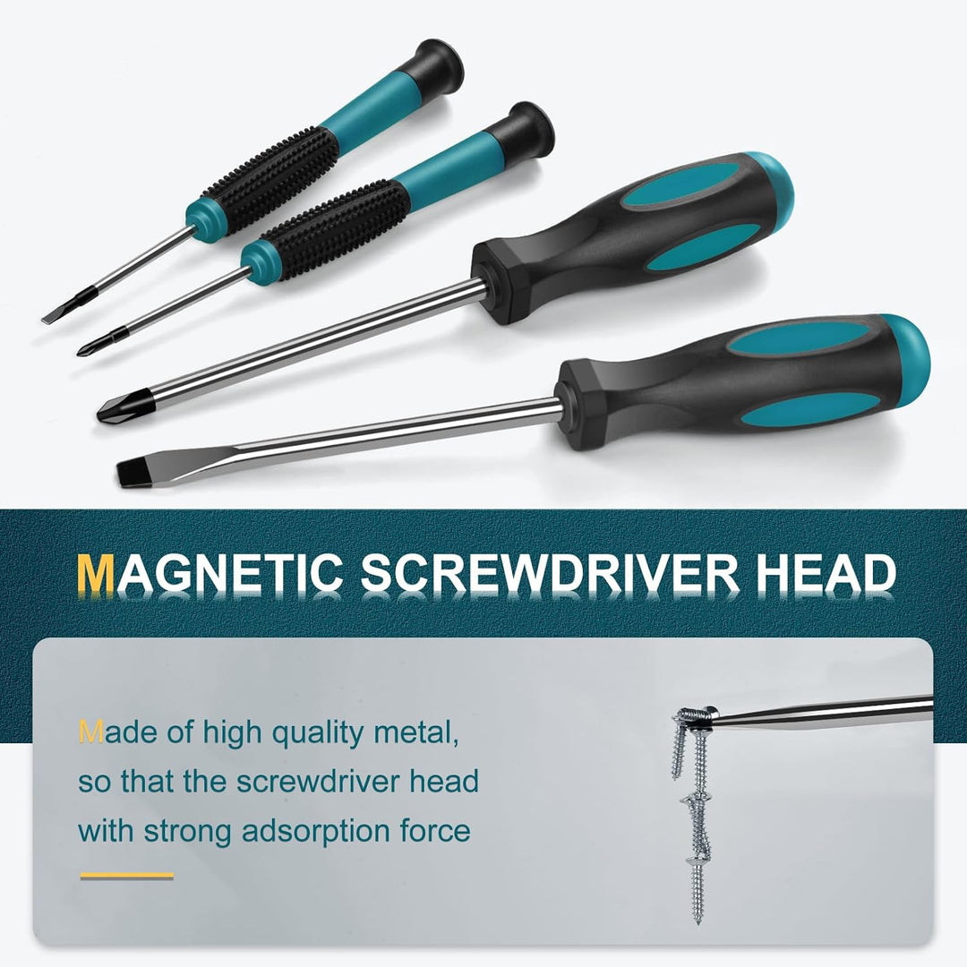 GoYwato Werkzeugkoffer Gefüllt Profi 287-tlg - Werkzeugkasten Gefüllt Werkzeug Set für Haushalt mit