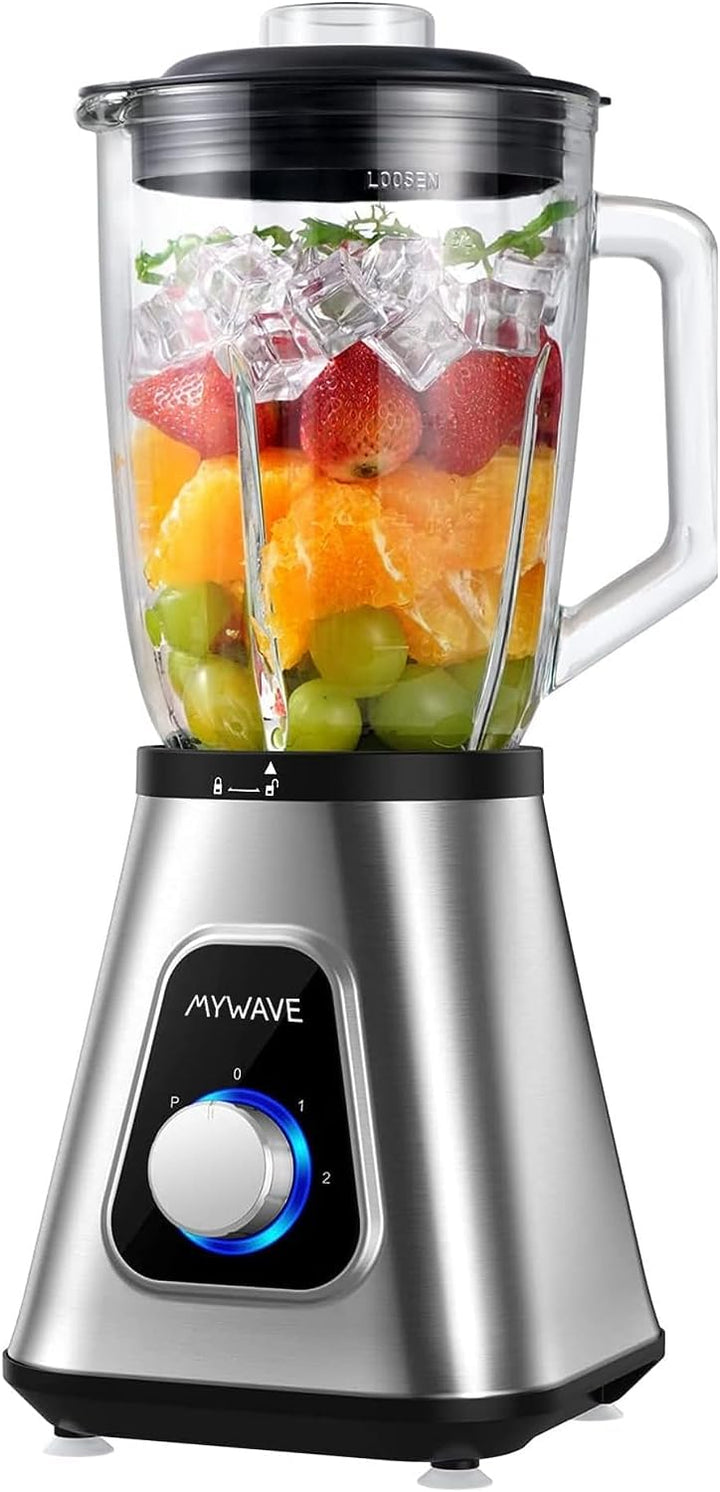 My Wave - Standmixer - Für Feste und Flüssige Nahrungsmittel - 1.300W - Fassungsvermögen 1,5 L und 2